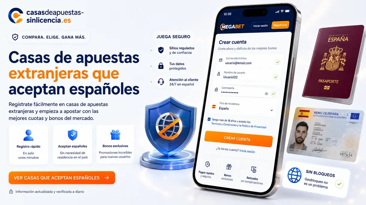 Casas de apuestas extranjeras que aceptan españoles