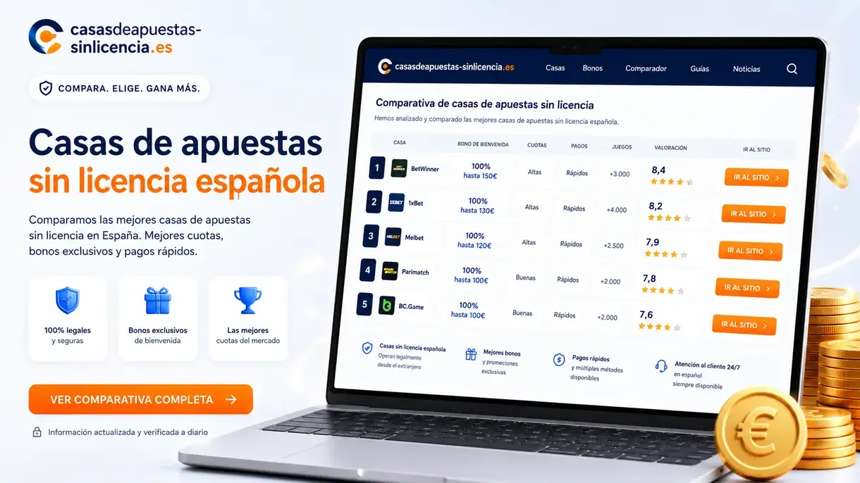 Ranking de casas de apuestas sin licencia española