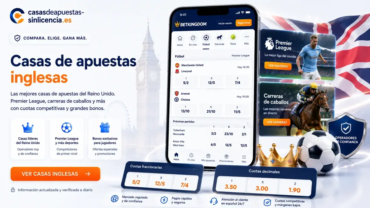 Casas de apuestas inglesas y mercado británico