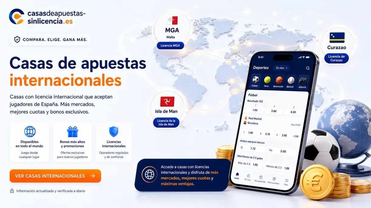 Casas de apuestas internacionales comparadas